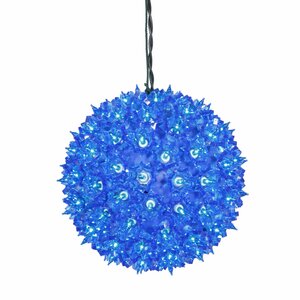 Lighted Hanging Star Sphere Christmas Decoration