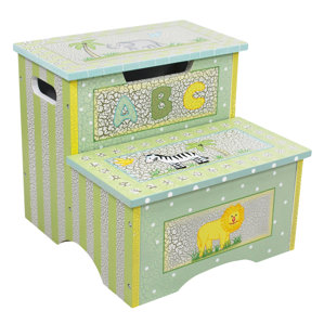Safari Crackle Step Stool with Storage by Fantasy Fields