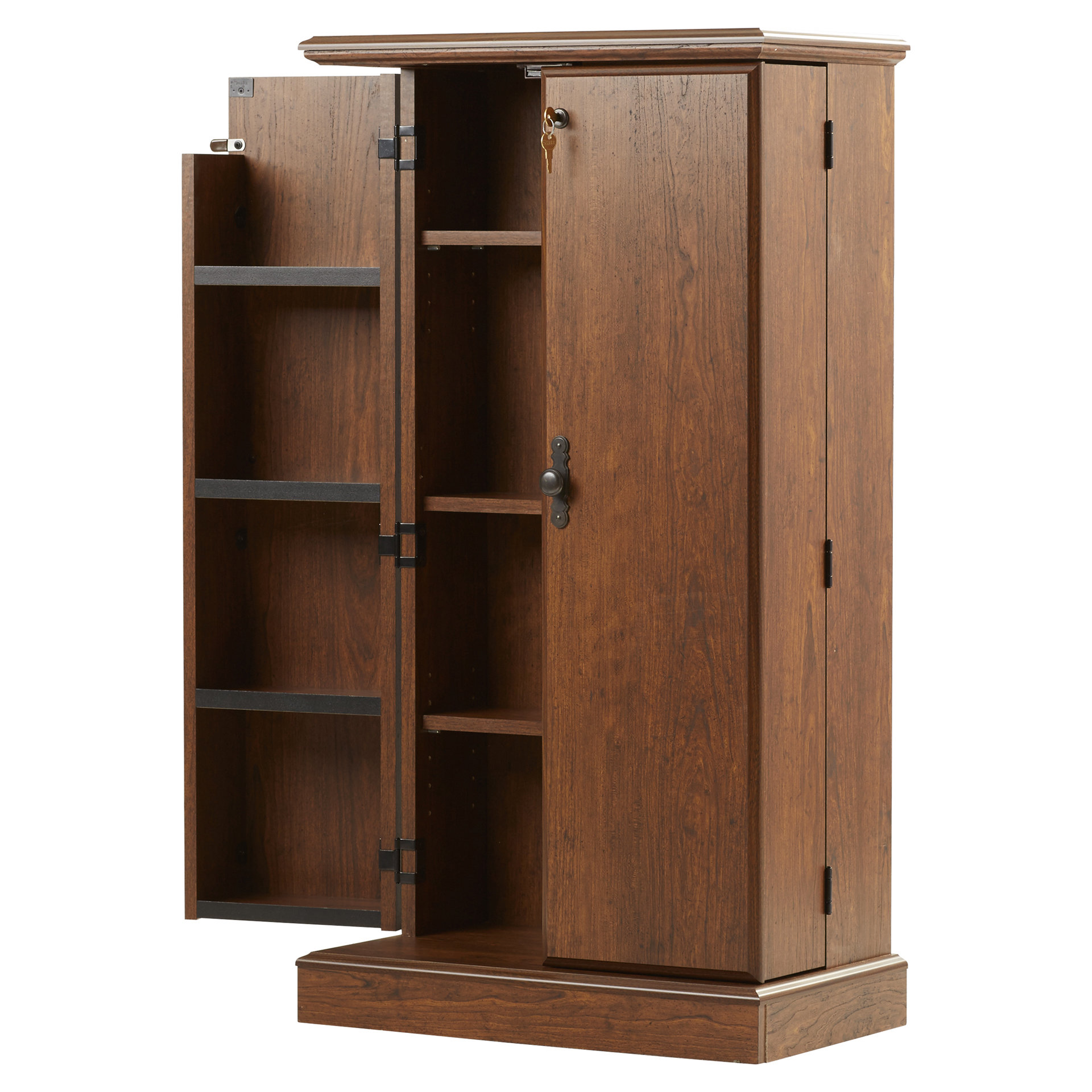 Three Posts 2 Door Traditional Cherry Storage & Reviews