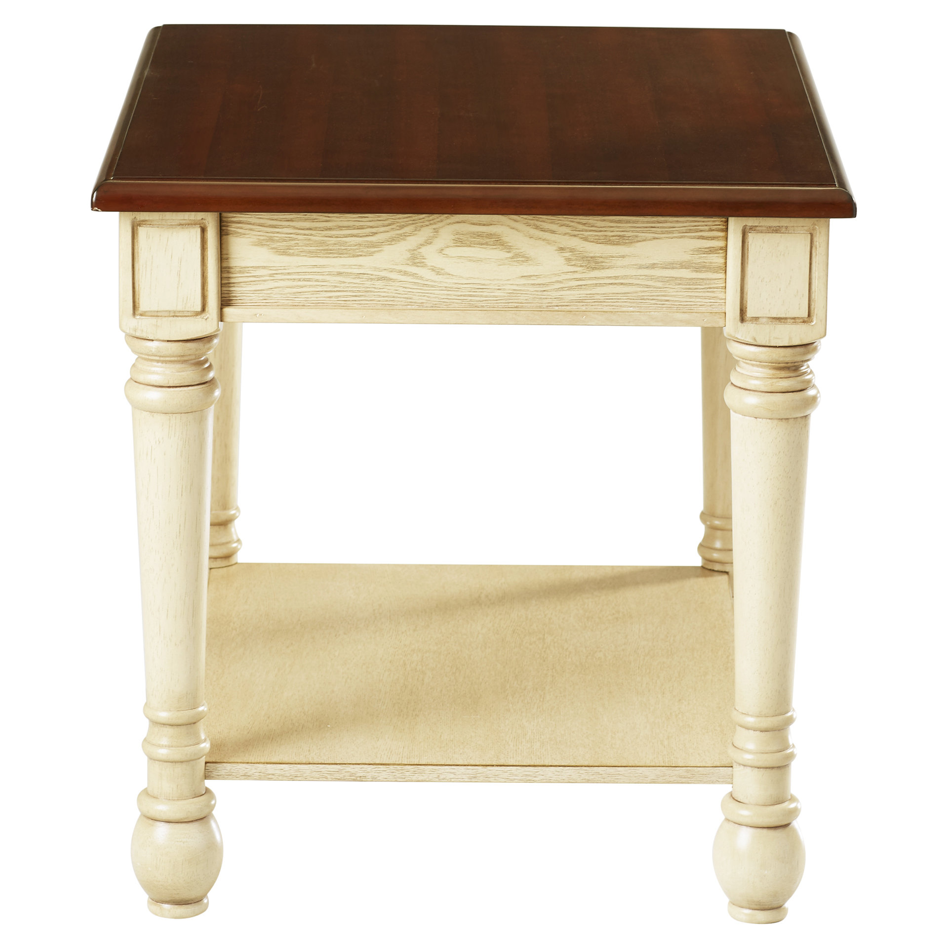 Three Posts Classic Two Tone End Table & Reviews Wayfair
