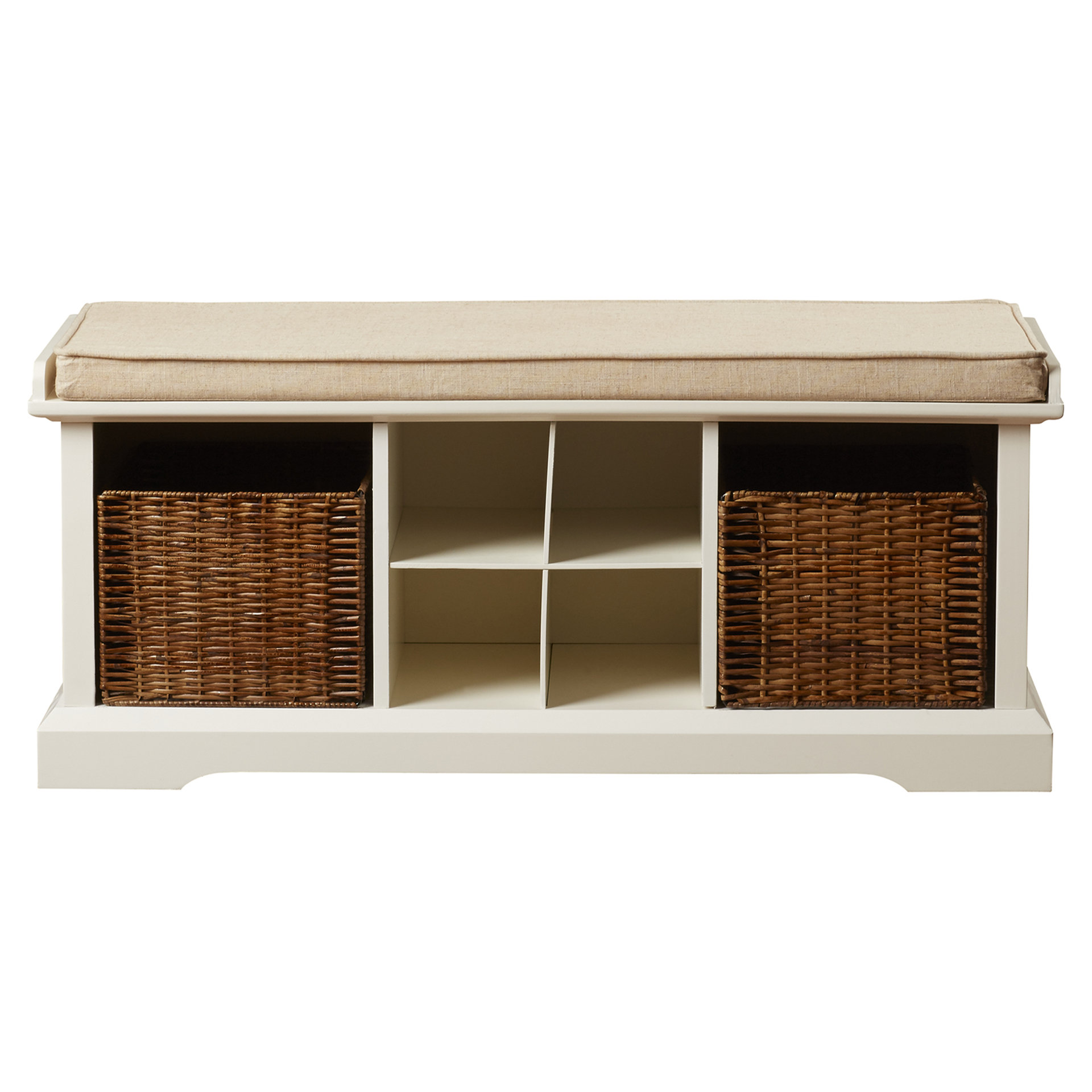 Breakwater Bay Selbyville Wood Storage Bench & Shelf Set & Reviews Wayfair