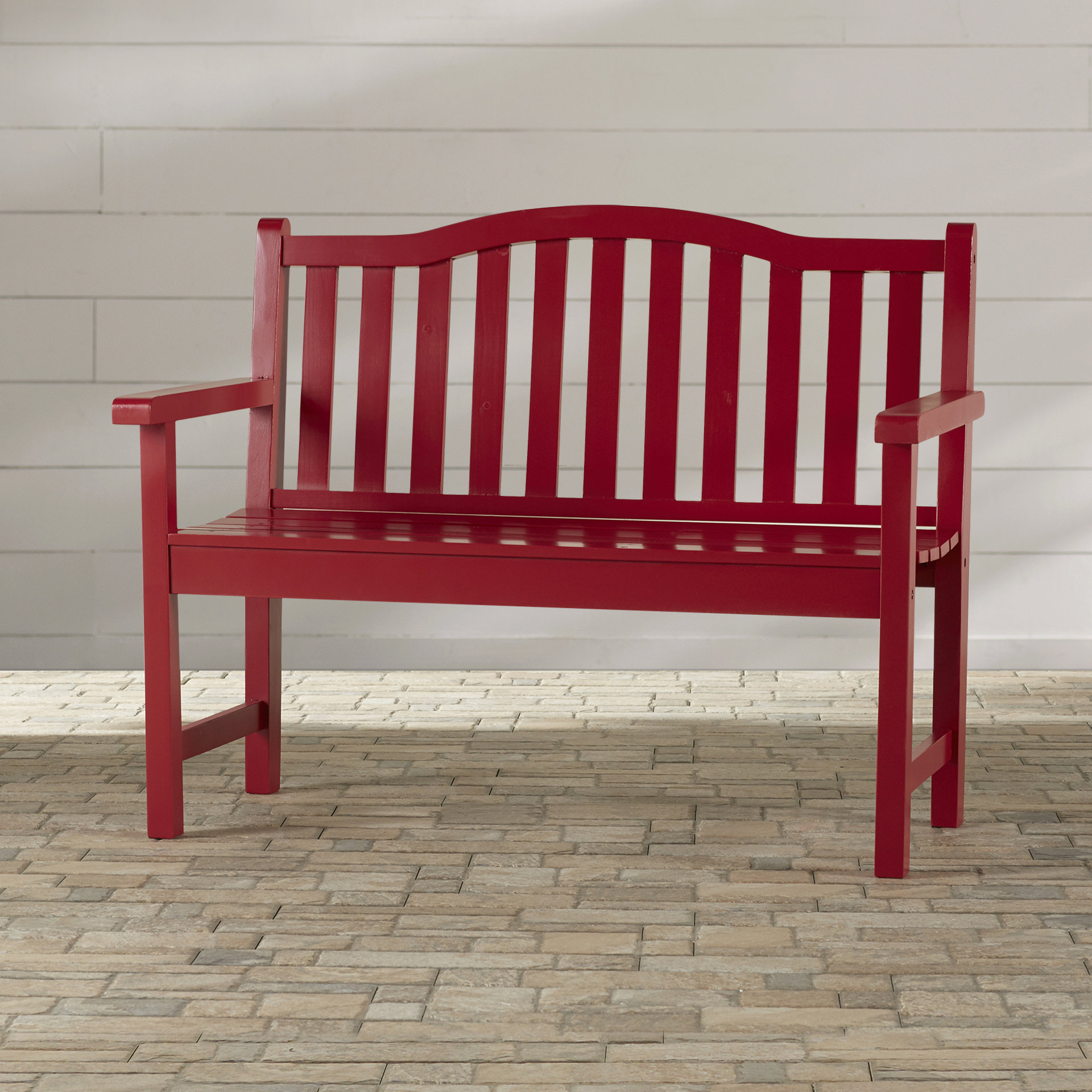 Breakwater Bay Portland Wood Garden Bench & Reviews Wayfair