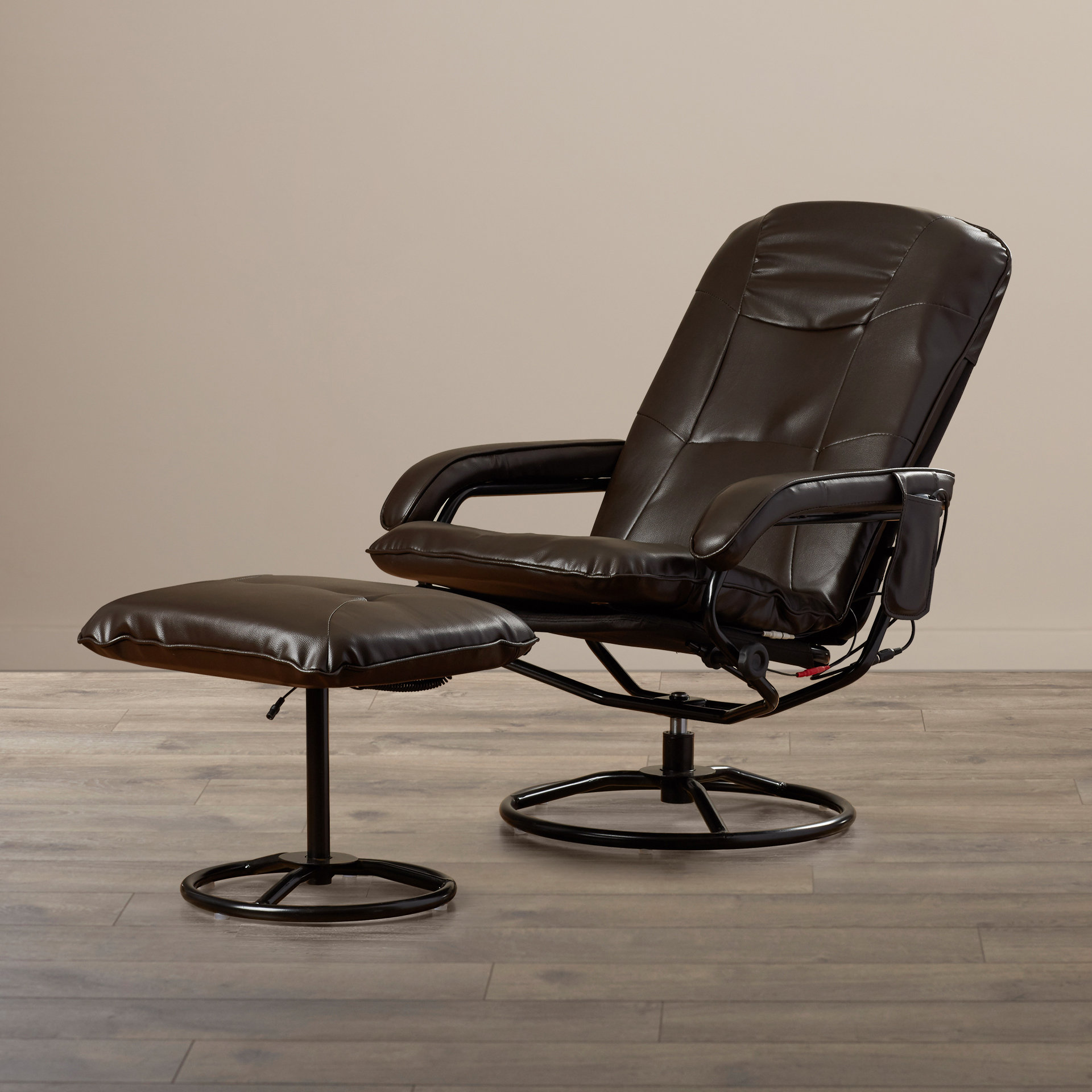 Symple Stuff Heated Reclining Massage Chair with Ottoman & Reviews