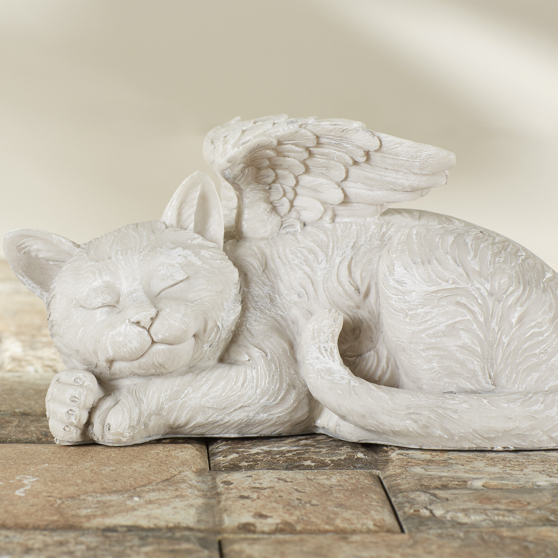 Design Toscano Cat Memorial Angel Pet Statue & Reviews Wayfair