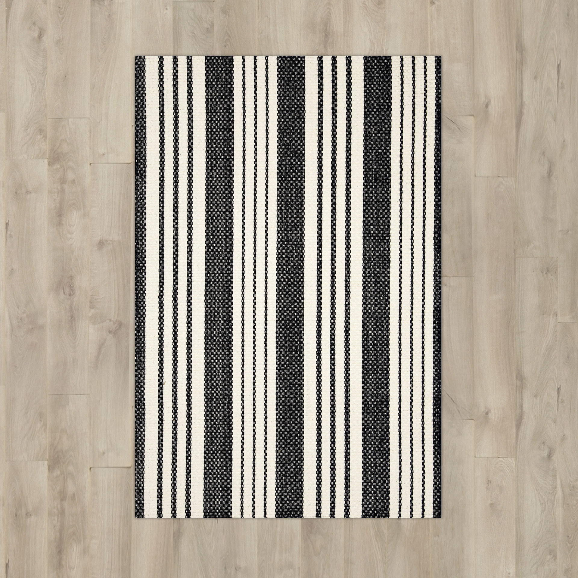 Ollie Hand Woven Black Area Rug & Reviews Birch Lane