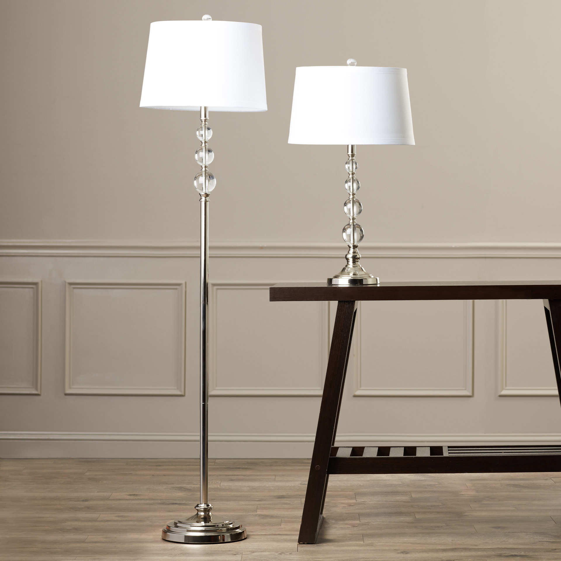 Dale Tiffany Optic 2 Piece Table and Floor Lamp Set & Reviews Wayfair