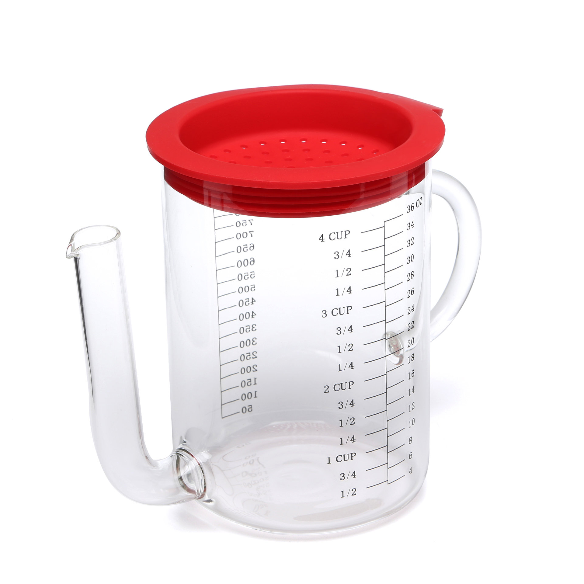 Fox Run Craftsmen Gravy Fat Separator 1Cup Glass Measuring Cup