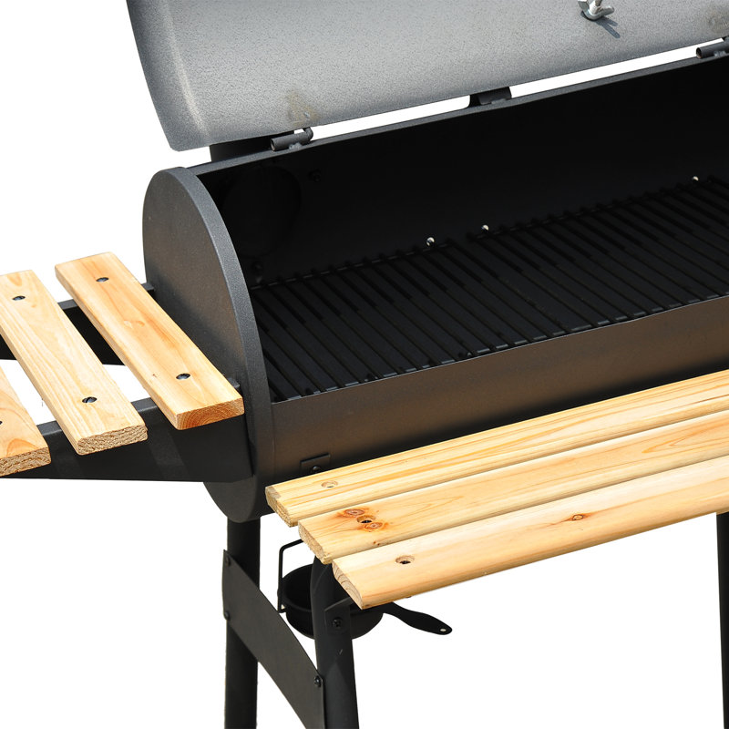 Outsunny 25" Backyard Charcoal Grill with Smoker & Reviews Wayfair