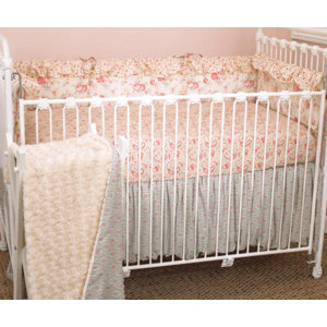Oxford 4 Piece Paisley Crib Bedding Set