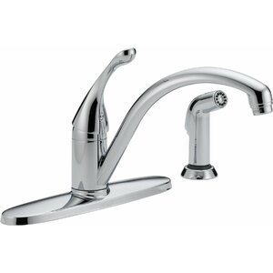 Collins Single Handle Centerset Water Efficient Kitchen Faucet with Spray