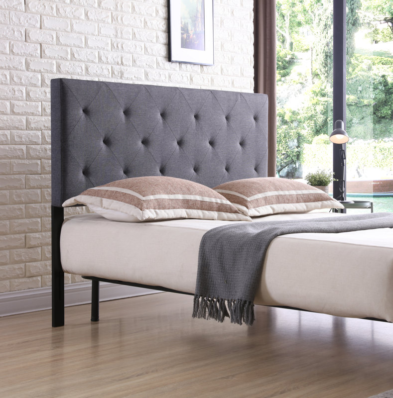 Andover Mills Fredricks Upholstered Panel Headboard & Reviews Wayfair