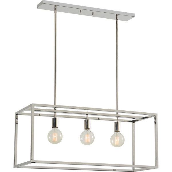Brayden Studio Giard Stainless Steel Ceiling Fixture 3 Light Kitchen Brayden Studio Giard Stainless Steel Ceiling Fixture 3 Light Kitchen Island Pendant Wayfair