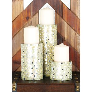 3 Piece Metal Votive Set