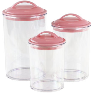 Pink Kitchen Canisters Jars You Ll Love Wayfair Quickview