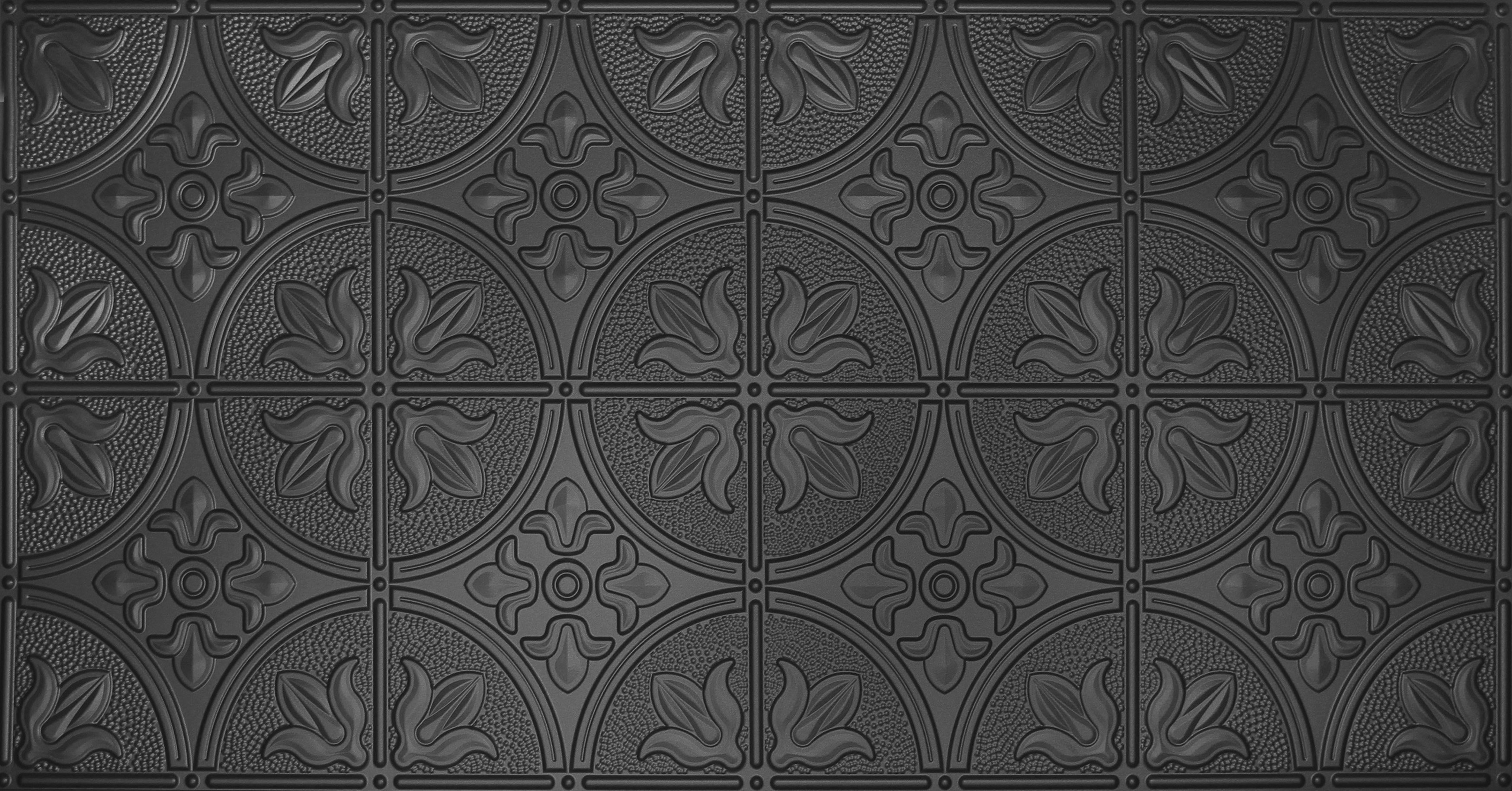 Global Specialty Products Glue Up Traditional 2 X 4 Tin Ceiling Global Specialty Products Glue Up Traditional 2 X 4 Tin Ceiling Tile In Black Wayfair