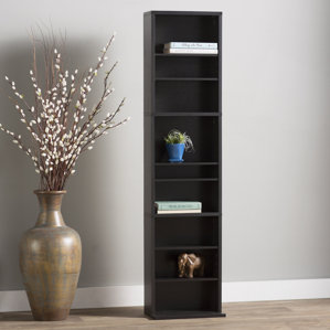 Traditional Wood Multimedia Storage Rack by Andover Mills