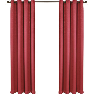 Taj Solid Blackout Thermal Grommet Single Curtain Panel