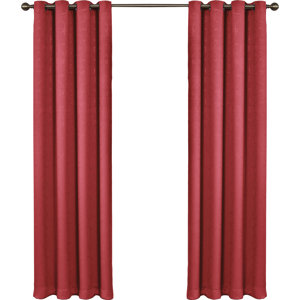 Taj Solid Blackout Thermal Grommet Single Curtain Panel