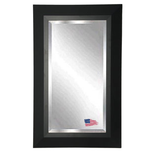 Black Metal Framed Mirror Wayfair Rectangle Black Framed Wall Mirror