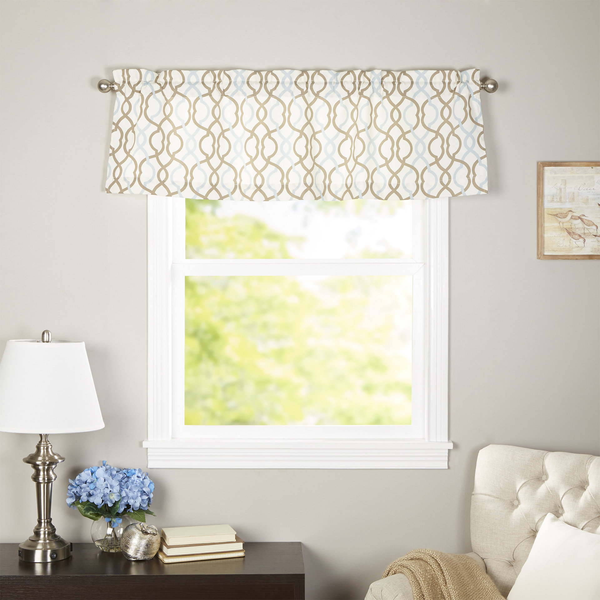 Traditions By Waverly Make Waves Tailored 52 Curtain Valance Traditions By Waverly Make Waves Tailored 52 Curtain Valance Reviews Wayfair