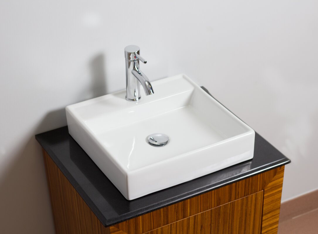 ve1810w modern ceramic 18 wall mount bathroom sink