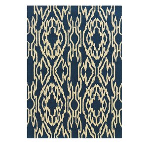 Savanah Hand-Tufted Blue/Ivory Outdoor Area Rug