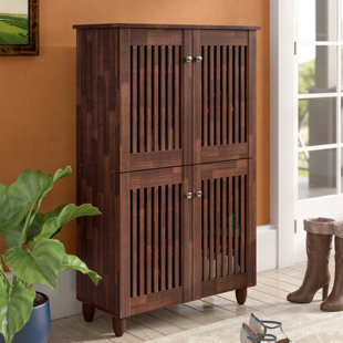 Shoe Storage Cabinets You Ll Love Wayfair 18 Pair Shoe Storage Cabinet