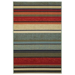 Beauchamp Square Green/Red Area Rug