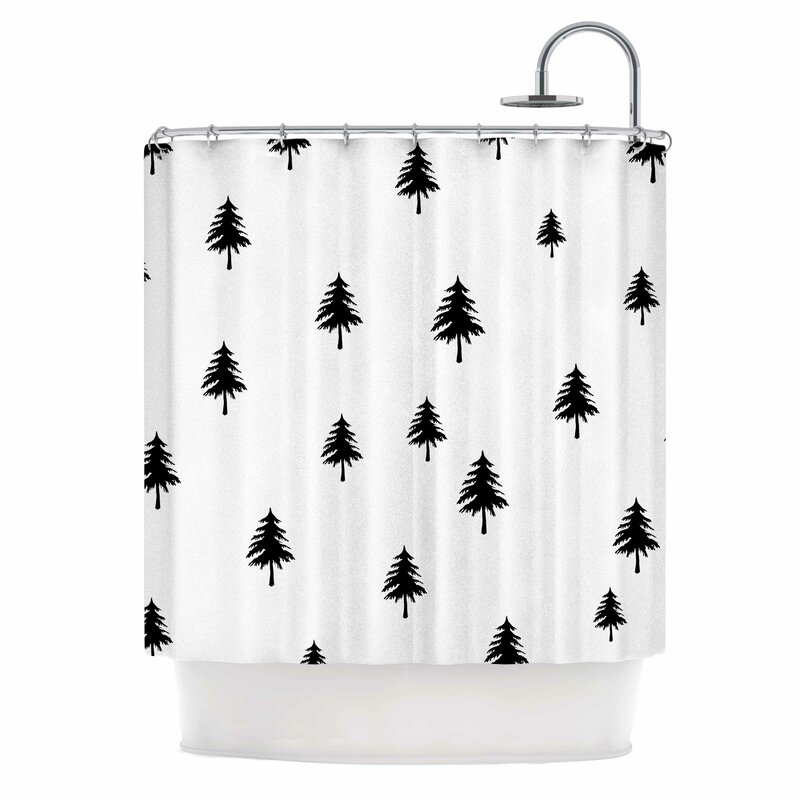 Pine Tree Single Shower Curtain | AllModern