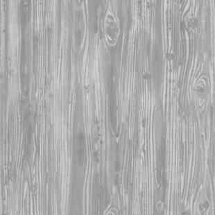 Wood L And Stick Wallpaper You Ll Love Wayfair Cilley Textured Woodgrain Pewter 33 L X 20 5 W And Stick Wallpaper Roll