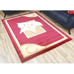 Elif/Passion Red Area Rug