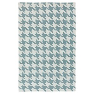 Atkins Ivory & Blue Accent Rug