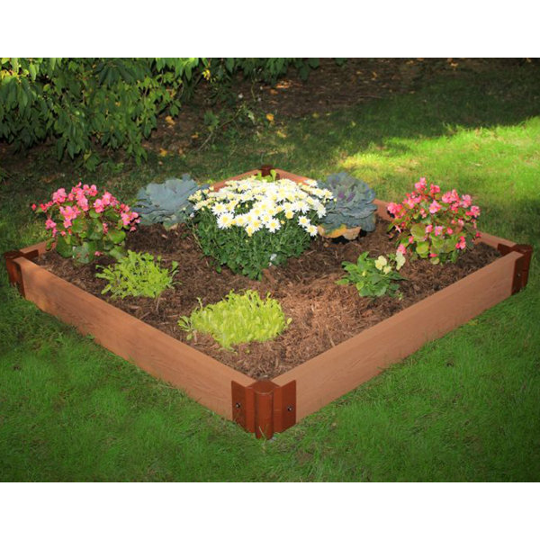 Frame It All 6" H x 48" W x 48" L Plastic Raised Garden & Reviews Wayfair