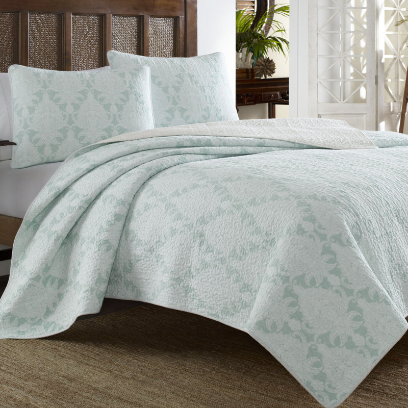 Tommy Bahama Bedding Cape Plumbago Reversible Quilt Set by Tommy Bahama