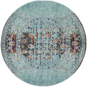 14 931 Round Rugs Wayfair Artemis Blue Area Rug