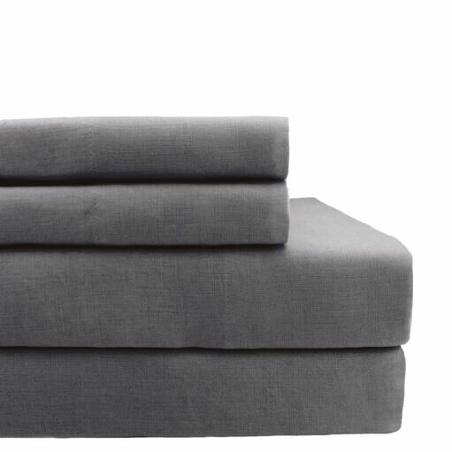 Melange Home Belgian Linen Sheet Set & Reviews | Wayfair