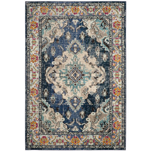 Newburyport Navy/Light Blue Area Rug