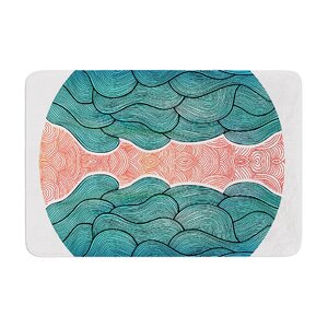 Pom Graphic Design Ocean Flow Memory Foam Bath Rug