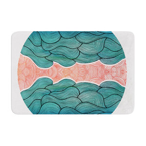 Pom Graphic Design Ocean Flow Memory Foam Bath Rug