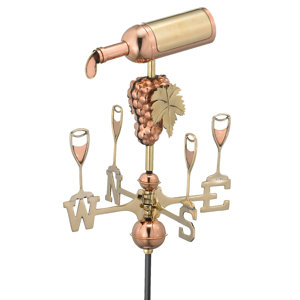 Cottage Wine Bottle Weathervane