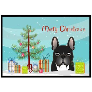 Christmas Tree and French Bulldog Doormat