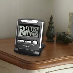 Fold Up Travel LCD Alarm Clock