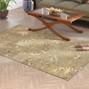 Fischer Hand-Tufted Light Brown Area Rug