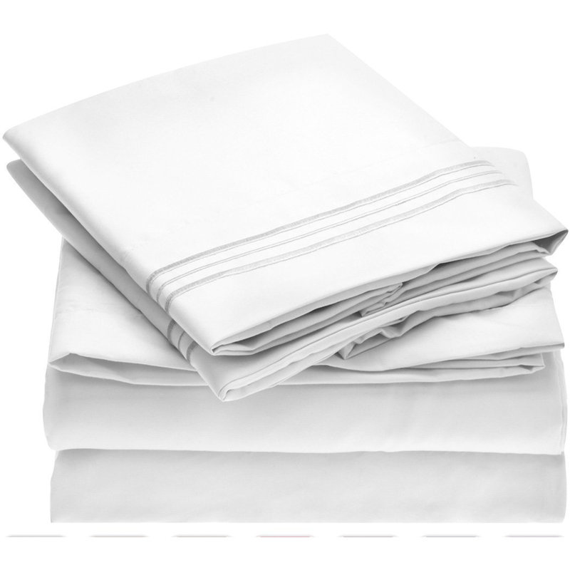 Mellanni Fine Linens 1800 Thread Count 100 Brushed Microfiber Sheet Fine Linens 1800 Thread Count 100 Brushed Microfiber Sheet Set