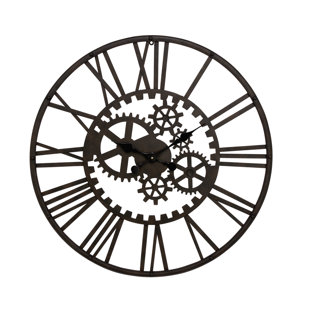Oversized Gear Wall Clock Wayfair Quickview