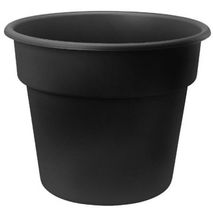 Black Large Planters You Ll Love Wayfair Dura Cotta Plastic Pot Planter