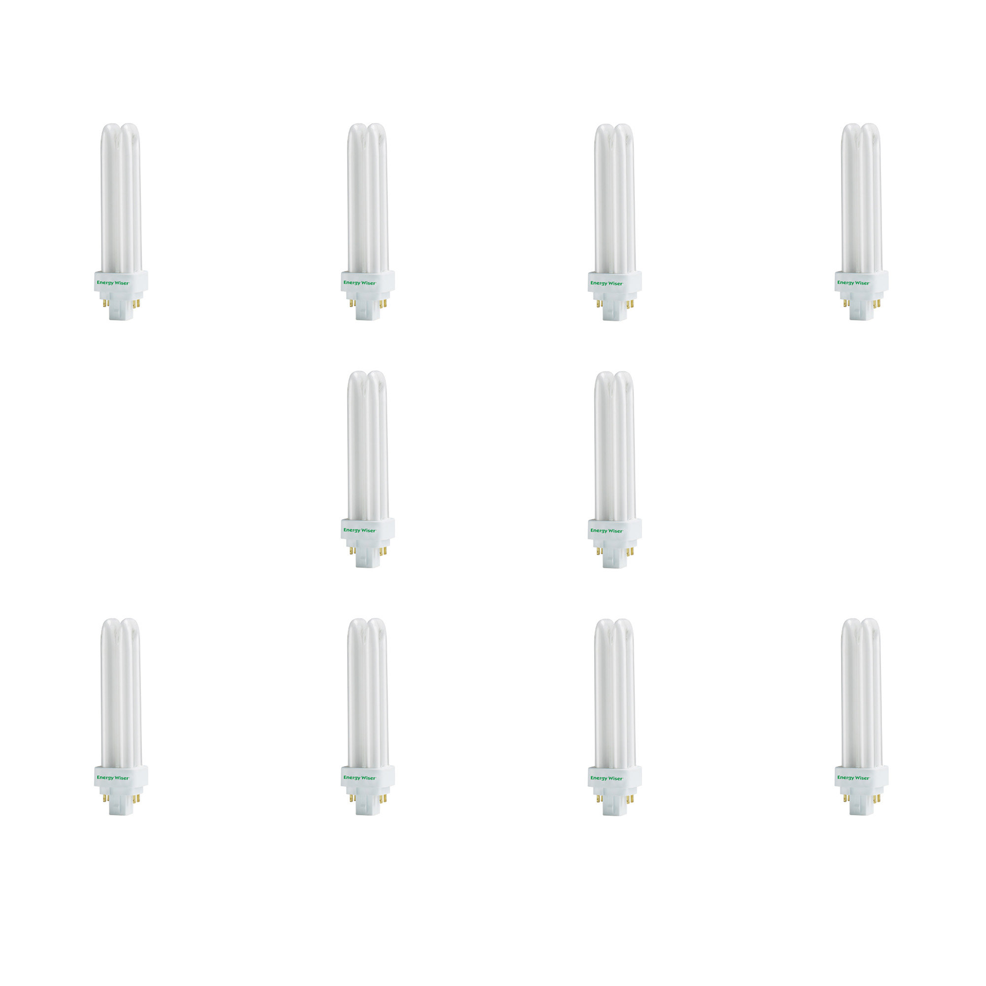 10 Pack Bulbrite 860511 26 W Dimmable T4 Shape CFL Bulb Frost G24Q-3 Base