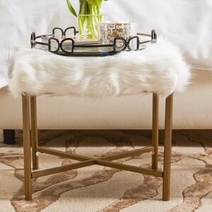 Cajsa Faux Fur Stool