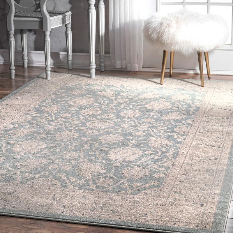 Rochelle Blue/Beige Area Rug & Reviews Joss & Main