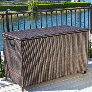 Hampton 150 Gallon Wicker Deck Box